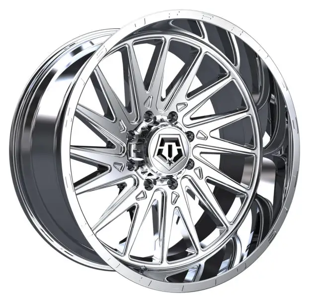 20X10 TIS 547C OFF-ROAD WHEELS WITH 5X4.50/5X5.00 BOLT PATTERN AND -19 OFFSET - CHROME