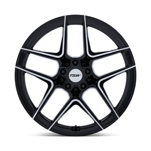 TSW Slipstream 19x10.5 Inch Gloss Black Machined Wheel with 5x120 Bolt Pattern and +35 Offset