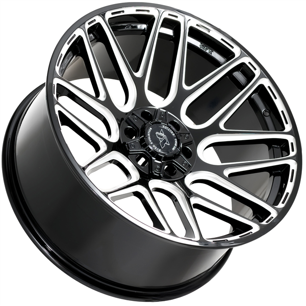 EVOK EV501 WHEELS 8X6.5(165.1) - GLOSS BLACK & MILLED