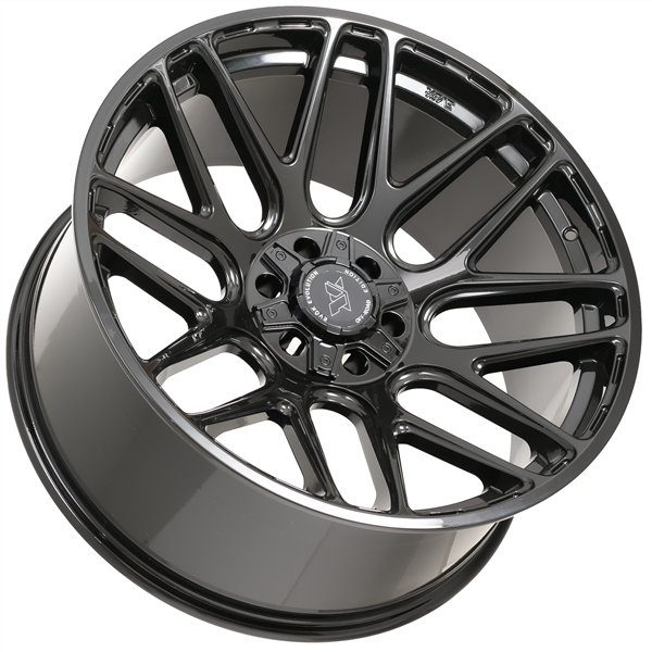 20X10 EVOK EV501 WHEELS 8X170 -19 Offset - GLOSS BLACK