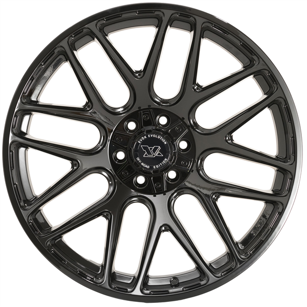 20X10 EVOK EV501 WHEELS 8X170 -19 Offset - GLOSS BLACK