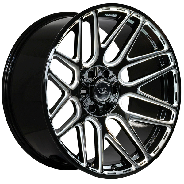EVOK EV501 WHEELS 8X6.5(165.1) - GLOSS BLACK & MILLED