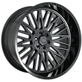 22X12 EVOK EV503 WHEELS 8X170 -44 Offset - GLOSS BLACK
