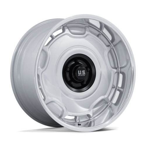 US Mag 1PC Arlington 20x10 Wheel with 5x127 Bolt Pattern and Silver Matte Black Finish