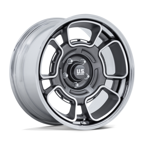 US Mag 1PC UC147 Flagstaff 20x10 Inch Wheel with 5x127 Bolt Pattern and Chrome Lip Finish