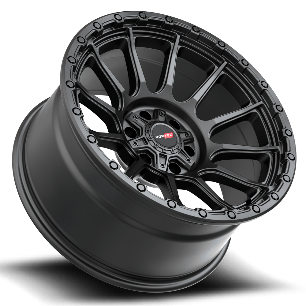 20X10 VORTEX VRP-606 WHEELS 6X5.5(139.7) & 6X135 -18 OFFSET - MATTE BLACK