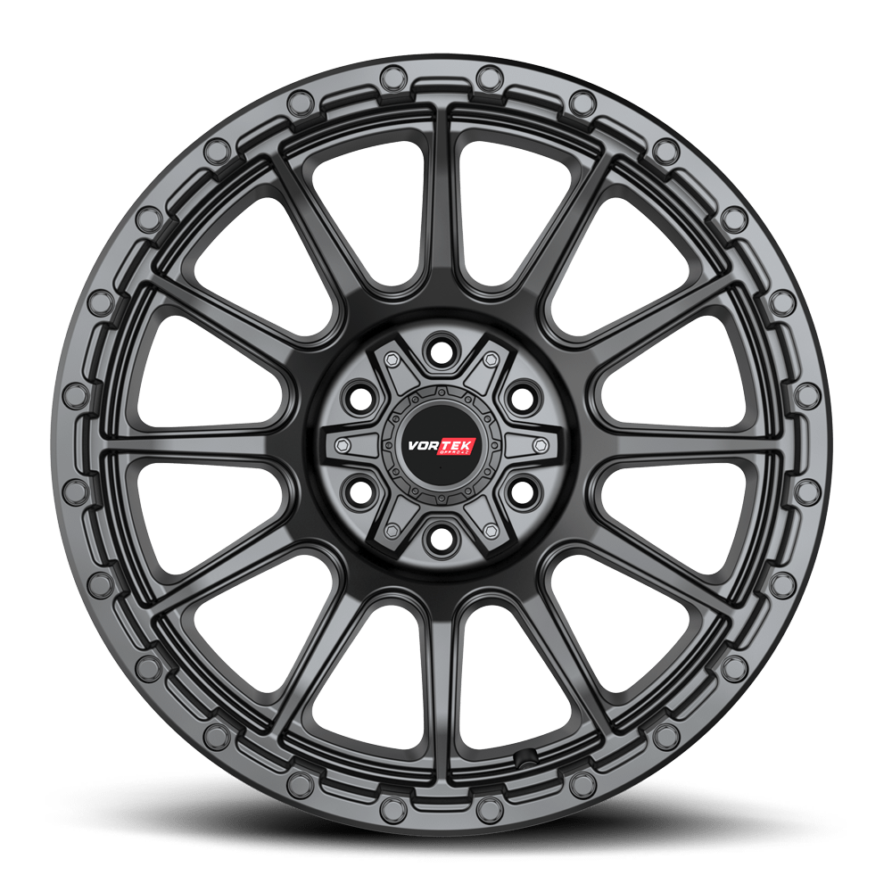 20X10 VORTEK VRT-606 VULCAN WHEELS 6X5.5(139.7) & 6X135 -18 OFFSET - MATTE BLACK