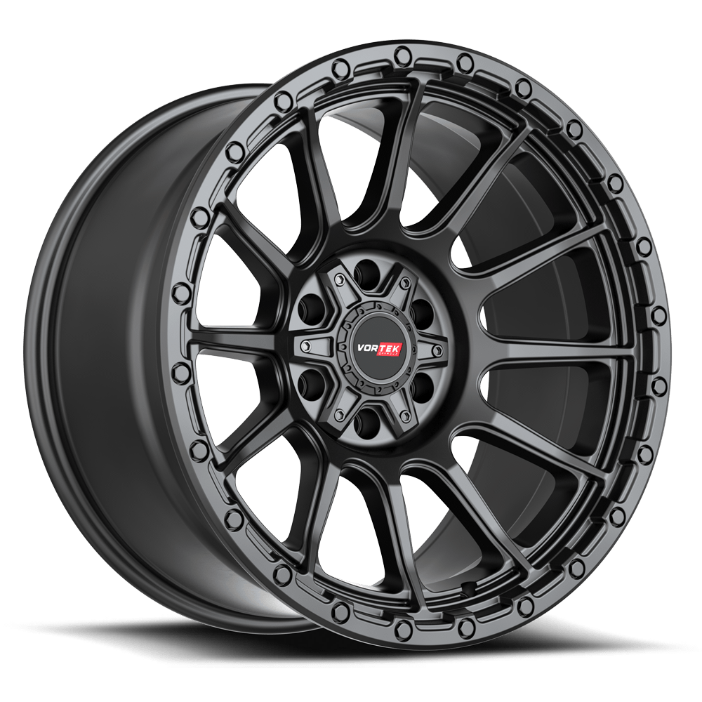 20X10 VORTEK VRT-606 VULCAN WHEELS 6X5.5(139.7) & 6X135 -18 OFFSET - MATTE BLACK
