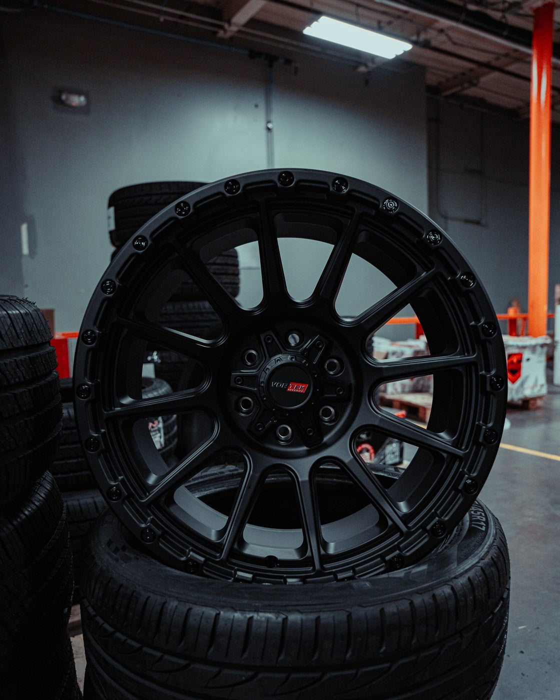 20X10 VORTEX VRP-606 WHEELS 6X5.5(139.7) & 6X135 -18 OFFSET - MATTE BLACK