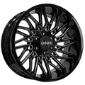 20X10 ARKON APOLLO 0FF-ROAD WHEELS - 6X5.50 WITH -25 OFFSET - GLOSS BLACK & MILLED