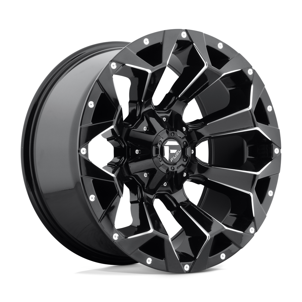 FUEL OFF-ROAD WHEELS ASSAULT D576 6X5.5(139.7) & 6X135 - GLOSS BLACK MILLED