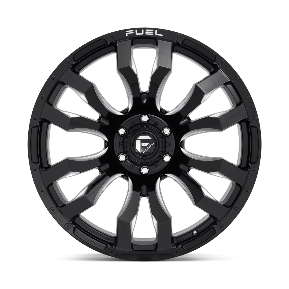 FUEL OFF-ROAD WHEELS BLITZ D673 6X5.5(139.7) - GLOSS BLACK MILLED