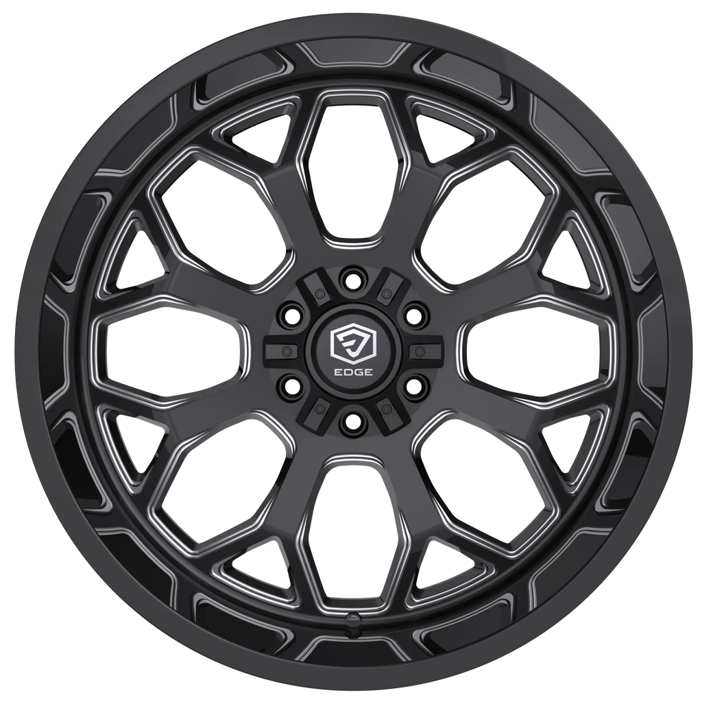 Edge Off Road 301BM 22x12 Cast Aluminum Wheel with 6x135 and 6x5.50 Bolt Patterns, -44 Offset