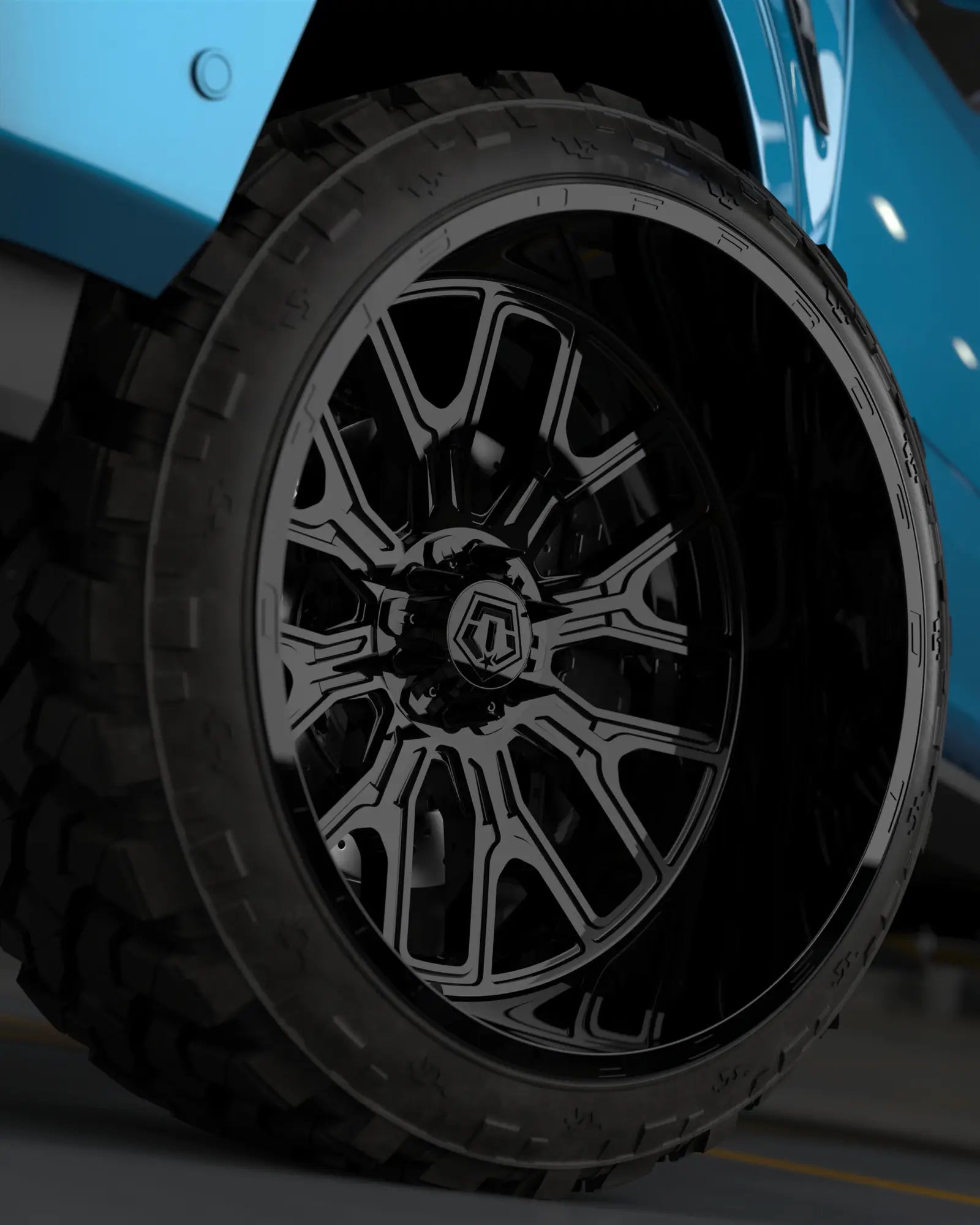 18X9 TIS 560B OFF-ROAD WHEELS - 6X5.50/6X135 WITH +18 OFFSET - GLOSS BLACK