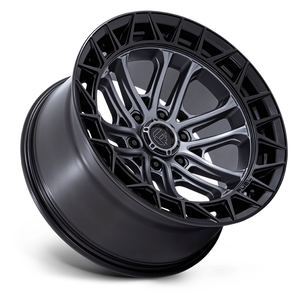 FUEL OFF-ROAD WHEELS CELSIUS FC874 6X135 - MATTE GUNMETAL W/ M-BLK LIP