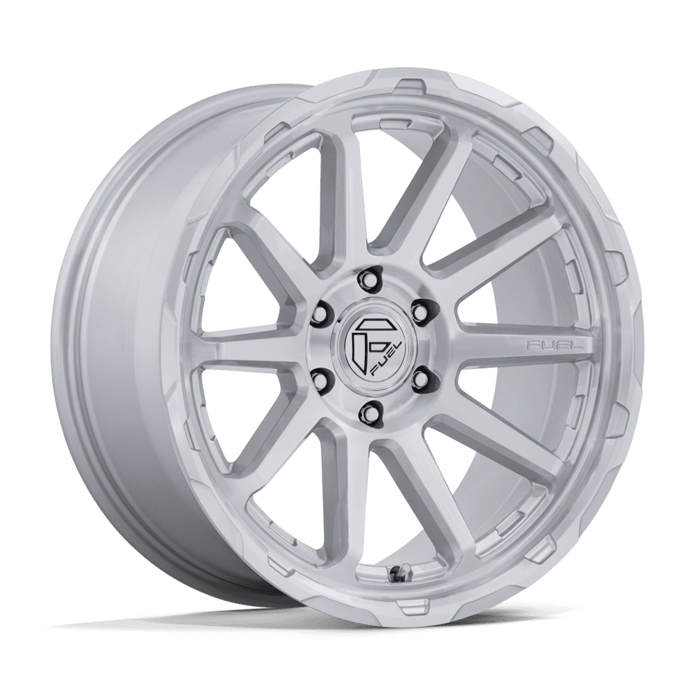 FUEL OFF-ROAD WHEELS CIRCUIT FC887 6X5.5(139.7) - ﻿GLOSS SILVER W/ MACHINED FACE