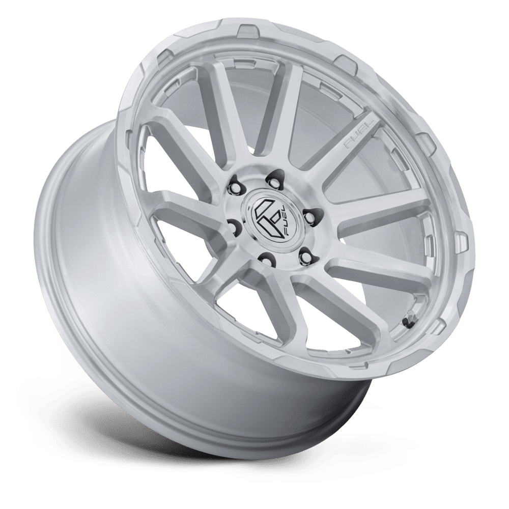 FUEL OFF-ROAD WHEELS CIRCUIT FC887 6X5.5(139.7) - ﻿GLOSS SILVER W/ MACHINED FACE