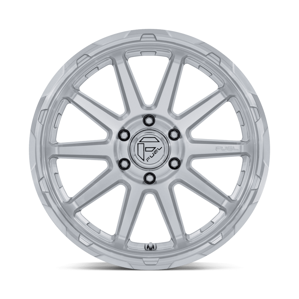 FUEL OFF-ROAD WHEELS CIRCUIT FC887 6X5.5(139.7) - ﻿GLOSS SILVER W/ MACHINED FACE