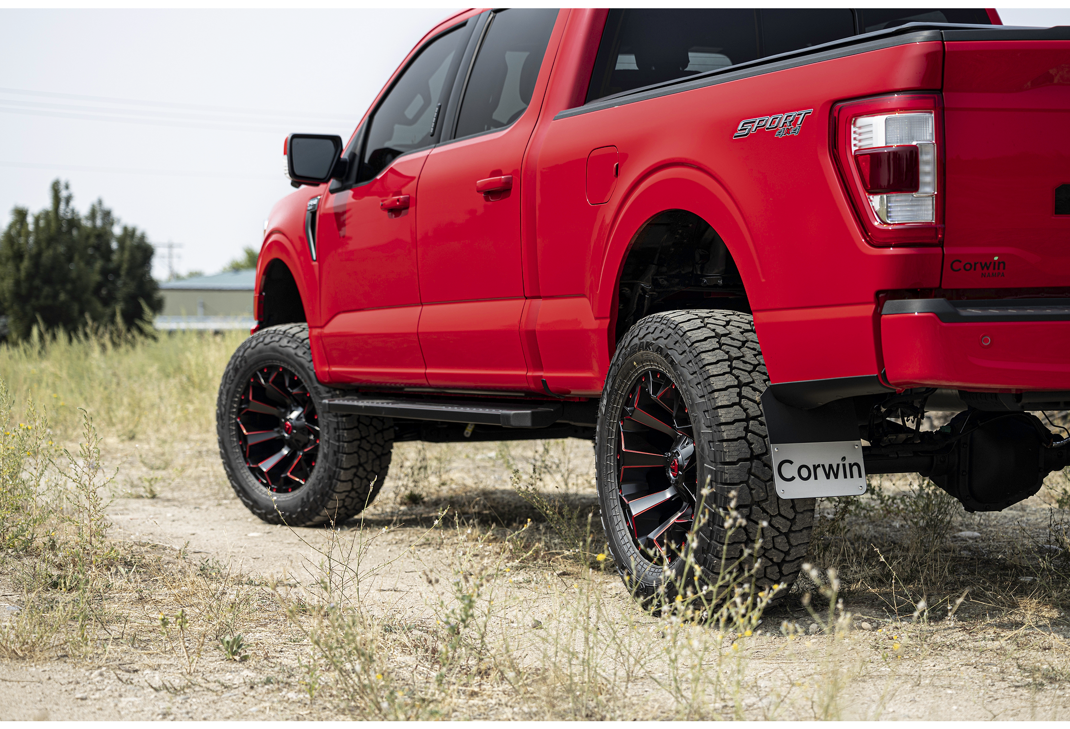 FUEL OFF-ROAD WHEELS ASSAULT D787 6X5.5(139.7) & 6X135 - MATTE BLACK RED MILLED