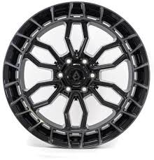 ARENA A102 RECON WHEELS 6X135 - GLOSS BLACK WITH MACHINED DDT LIP