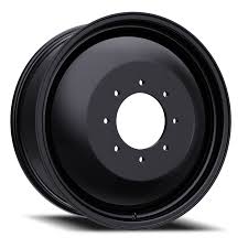 22X8.25 TIS 544B Inner Dually Wheels with +115mm Offset and 8X200 Bolt Pattern - Gloss Black
