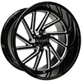 22X12 ARKON KENNEDY 0FF-ROAD WHEELS - 6X5.50 WITH -51 OFFSET - GLOSS BLACK & MILLED