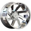 22X12 ARKON LINCOLN 0FF-ROAD WHEELS - 6X5.50 WITH -51 OFFSET - CHROME