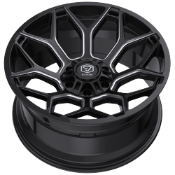 Edge Off Road 302BM 20x9 Cast Aluminum Wheel with 6x135 and 6x5.50 Bolt Patterns