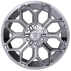 Edge Off Road 302C 22x12 Cast Aluminum Off-Road Wheel with 6x5.50 and 6x135 Bolt Patterns, -44 Offset