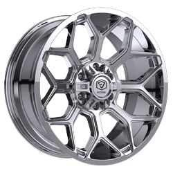 Edge Off Road 302C 22x12 Cast Aluminum Off-Road Wheel with 6x5.50 and 6x135 Bolt Patterns, -44 Offset