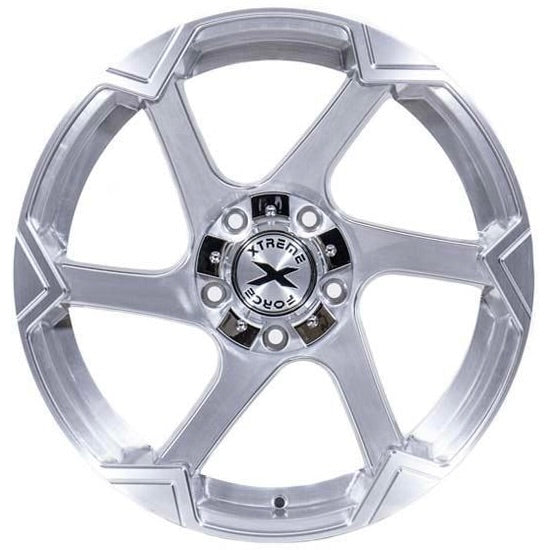 XTREME FORCE XF-11 WHEELS 6X5.5(139.7) & 6X135 - SILVER BRUSHED