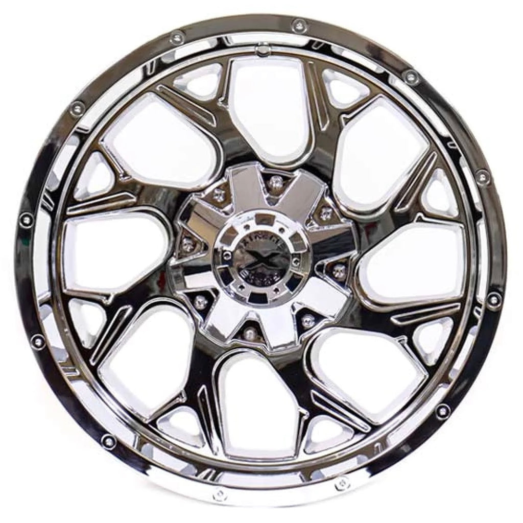 22X12 XTREME FORCE RAPTOR WHEELS 5X150 & 5X5.5(139.7) - CHROME