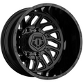 22X8.25 TIS 544B Rear Outer Dually Wheels with -198mm Offset and 8X200 Bolt Pattern - Gloss Black