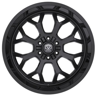 Edge Off Road 301B 20x9 Cast Aluminum Wheel with 5x5.00/5x5.50 Bolt Pattern and +00 Offset
