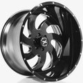 24X14 XTREME FORCE XF-1 WHEELS 6X135- BLACK & MILLED