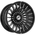 20X10 XF-231 OFF-ROAD WHEELS 6X5.5(139.7) & 6X135 -12 OFFSET - GLOSS BLACK MILLED